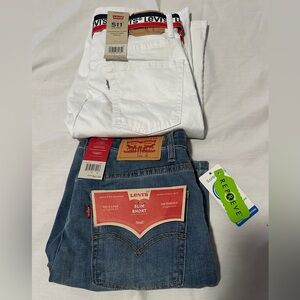 Levi's Bundle Kids Bottoms Shorts - White and Blue